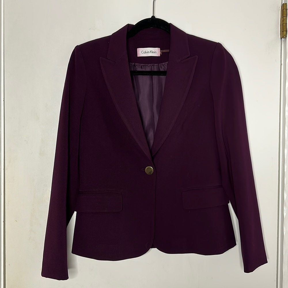 Calvin Klein single button blazer